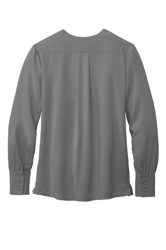 Ladies Brooks Brothers® Open-Neck Satin Blouse