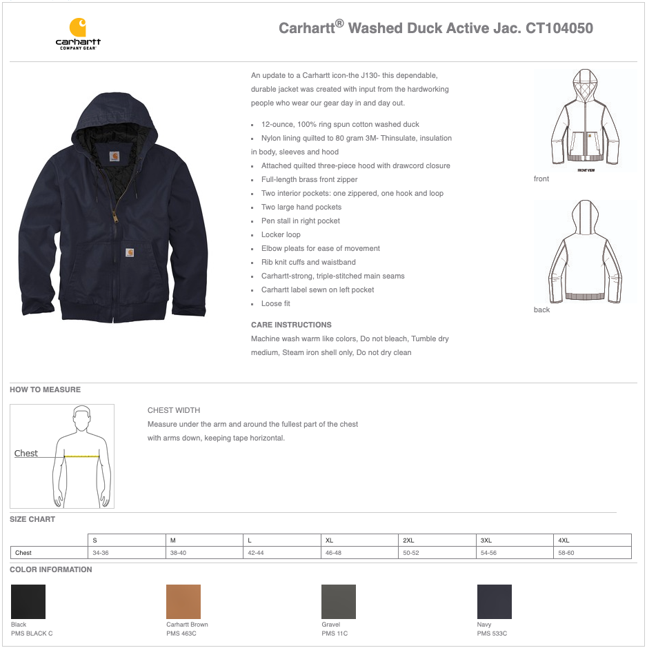 Men's Carhartt® Washed Duck Active Jac