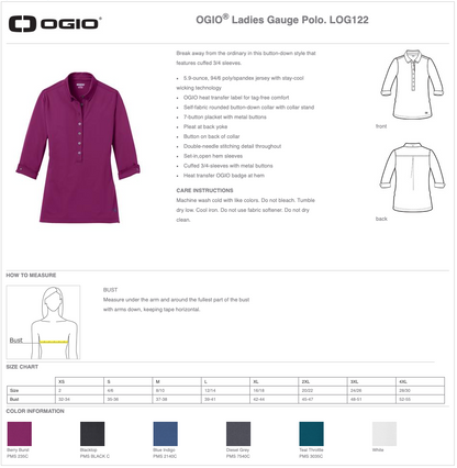 Ladies OGIO® Gauge Polo