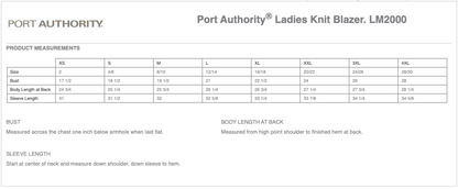 Ladies Port Authority® Knit Blazer