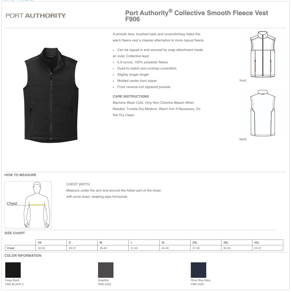 Men's Port Authority® Collective Smooth Fleece Vest