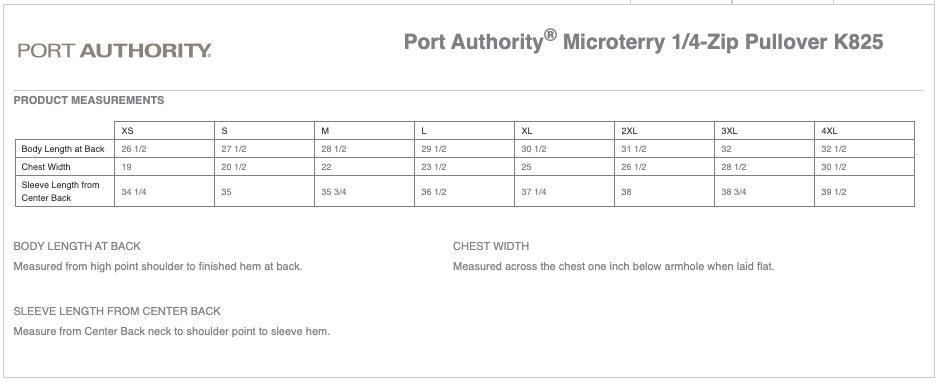 Men's Port Authority® Microterry 1/4-Zip Pullover