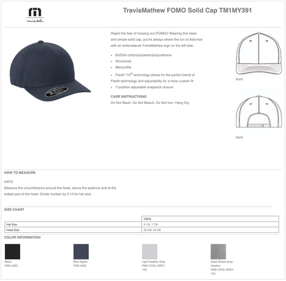 Unisex TravisMathew FOMO Solid Cap