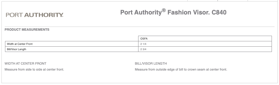 Unisex Port Authority® Fashion Visor