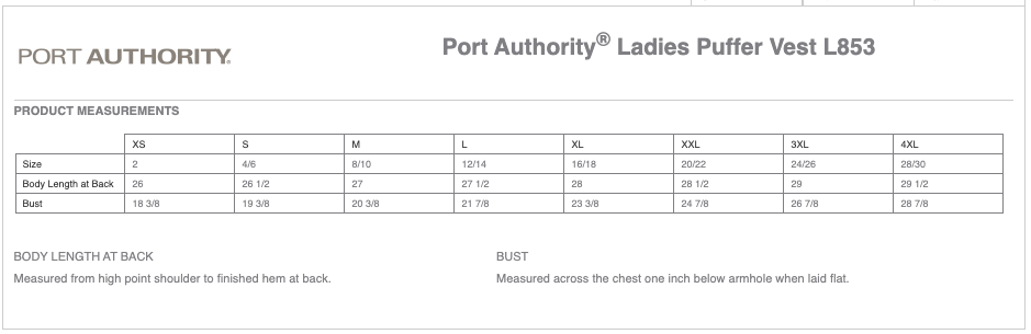 Ladies Port Authority® Puffer Vest