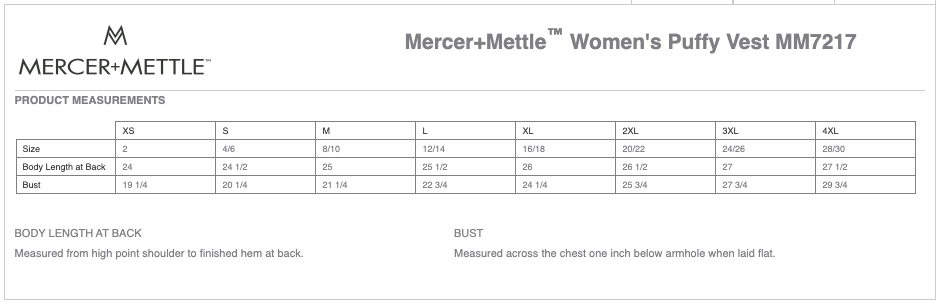 Ladies Mercer+Mettle™ Puffy Vest