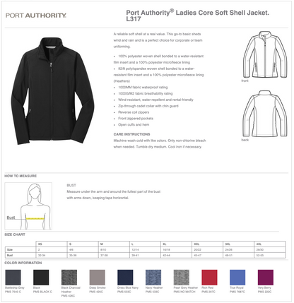 Ladies Port Authority® Core Soft Shell Jacket