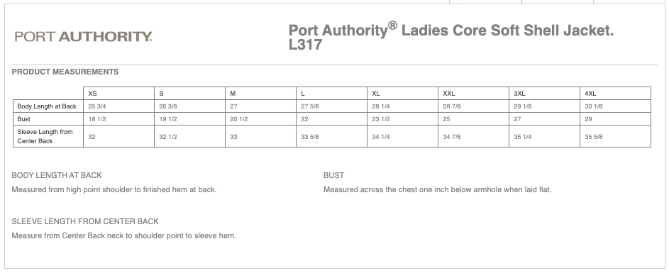 Ladies Port Authority® Core Soft Shell Jacket