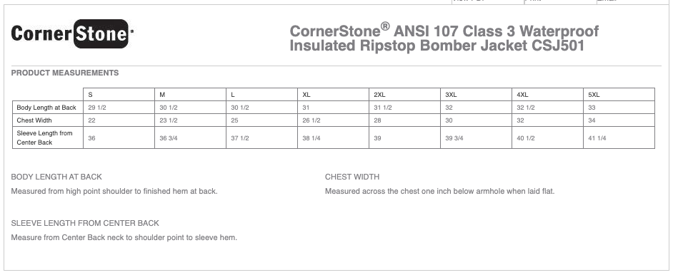 Unisex CornerStone® ANSI 107 Class 3 Waterproof Insulated Ripstop Bomber Jacket