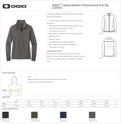 Ladies OGIO ® Modern Performance Full-Zip