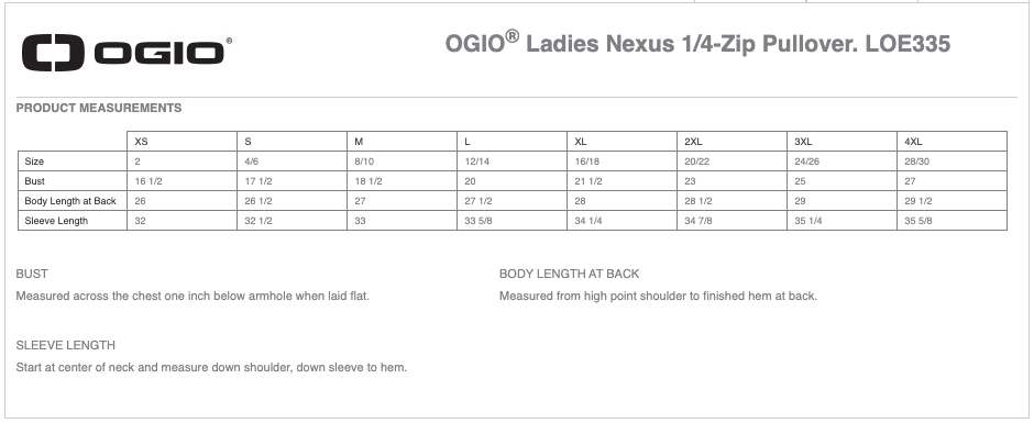 Ladies OGIO® Nexus 1/4-Zip Pullover