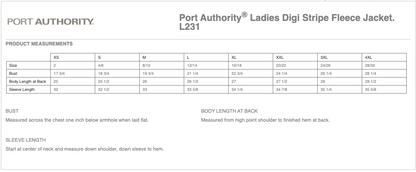 Ladies Port Authority® Digi Stripe Fleece Jacket