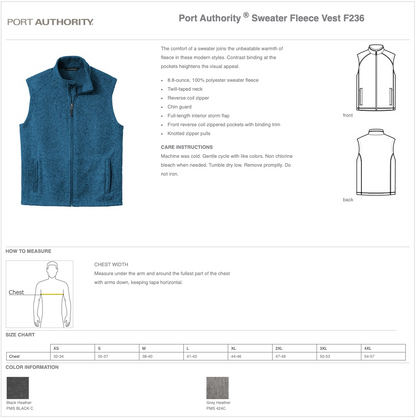 Men's Port Authority ® Sweater Fleece Vest