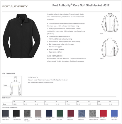 Men's Port Authority® Core Soft Shell Jacket