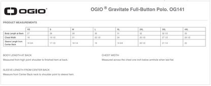 Men's OGIO® Gravitate Full-Button Polo